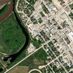 The Pas map(satellite map)