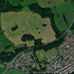 Whalley Road, Padiham, Burnley, Lancashire High Resolution Satellite Map