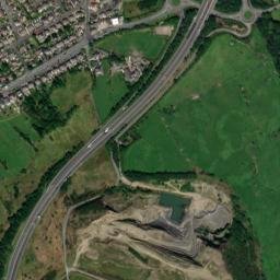 A56, Accrington, Lancashire BB5, UK High Resolution Satellite Map