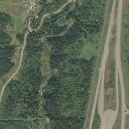 Red Rock Road West, Prince George, BC High Resolution Satellite Map