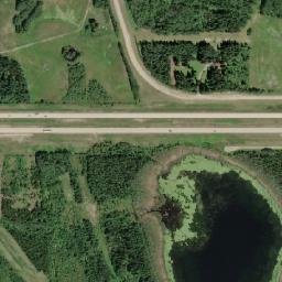 Yellowhead Highway, Yellowhead County High Resolution Satellite Map