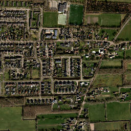 Oentsjerk map(satellite map)