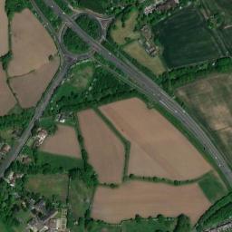 Satellite view of Vicars Cross Golf Club