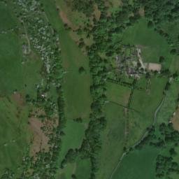 Bryn Yorkin Lane, Wrexham, Flintshire, UK High Resolution Satellite Map
