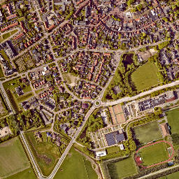 Den Burg map(satellite map)