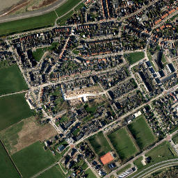 Den Oever map(satellite map)