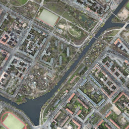 Berlin Treptow map(satellite map)