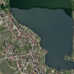 Pszczew map(satellite map)