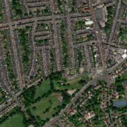 535 Bearwood Road, Smethwick, West Midlands  High Resolution Satellite Map