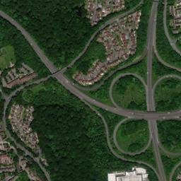 Bromsgrove Highway, Redditch, Worcestershire High Resolution Satellite Map