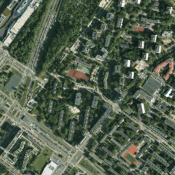 Bielany map(satellite map)