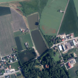 Oporów map(satellite map)