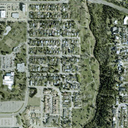 Red Deer map(satellite map)