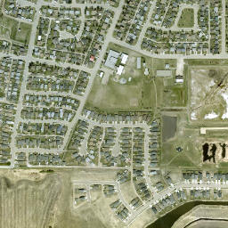 Penhold map(satellite map)