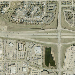 Clarence Avenue South & Louis Riel Trail High Resolution Satellite Map