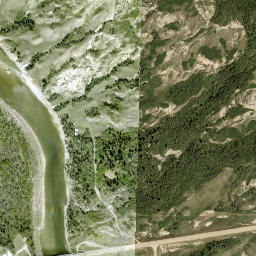 Alberta 590, Stettler County No. 6, AB High Resolution Satellite Map