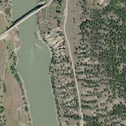 Chilcotin-Bella Coola Highway, Riske Creek, BC High Resolution Satellite Map