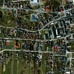 Brzeziny map(satellite map)