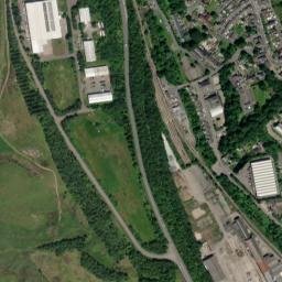 Rhymney map(satellite map)