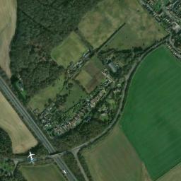 Satellite view of Brookmans Park Golf Course