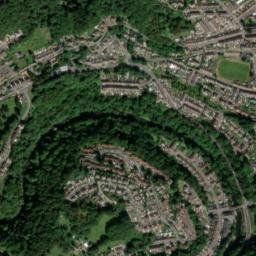 Treharris map(satellite map)