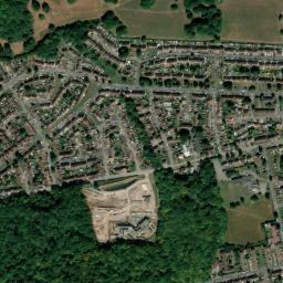 Satellite view of Grims Dyke Golf Club