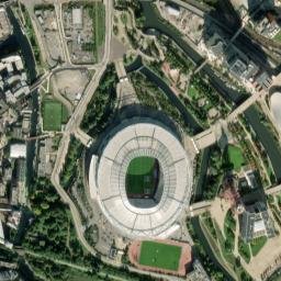 Olympic Venues 2012, London High Resolution Satellite Map