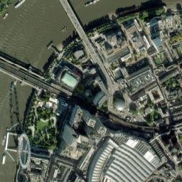 London Eye, London, United Kingdom High Resolution Satellite Map
