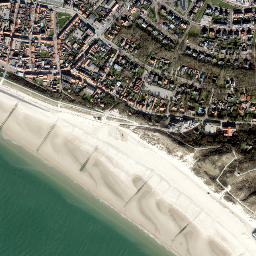 Zoutelande map(satellite map)