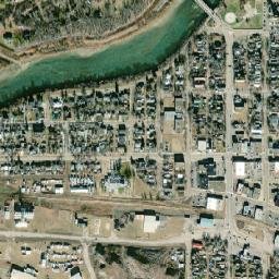 100 1 Avenue West, Drumheller, AB T0J 0Y4 High Resolution Satellite Map
