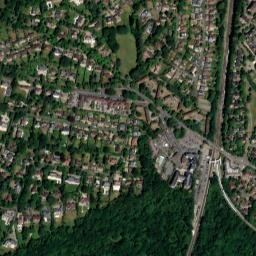 Virginia Water map(satellite map)