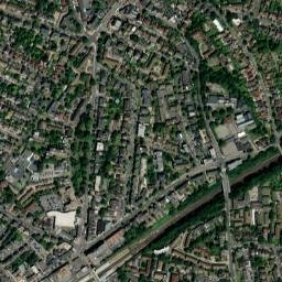 B3370, Surbiton, Greater London KT6, UK High Resolution Satellite Map
