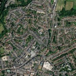 13 Monument Green, Weybridge, Surrey KT13 8QT, UK High Resolution Satellite Map