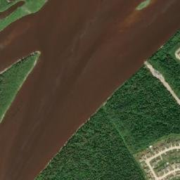 Moose Factory map(satellite map)