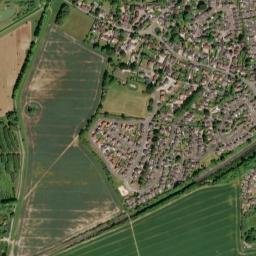6-8 Hill Rd, Oakley, Hampshire RG23, UK High Resolution Satellite Map