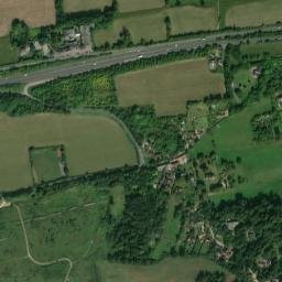 Hog's Back, Farnham, Surrey GU10, UK High Resolution Satellite Map