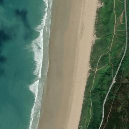 Satellite view of Woolacombe Sands