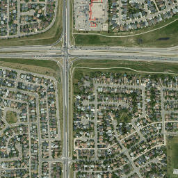 374-386 Maitland Hill Northeast, Calgary, AB High Resolution Satellite Map