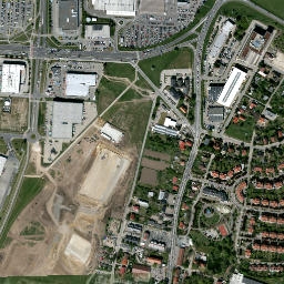 Powiat wrocławski map(satellite map)