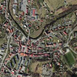 Leśna map(satellite map)