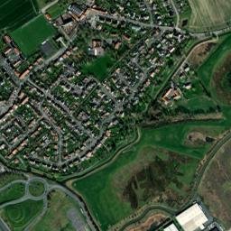 Bierne map(satellite map)