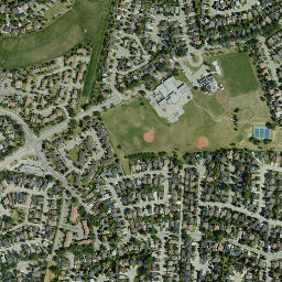 15215 Deer Run Drive Southeast, Calgary High Resolution Satellite Map