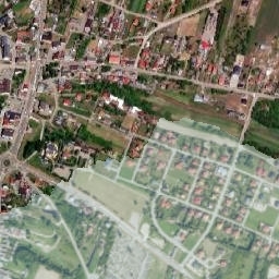 Ożarów map(satellite map)