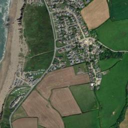 Satellite view of Widemouth Bay