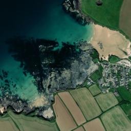 1 Trevone Road, Trevone, Padstow, Cornwall High Resolution Satellite Map