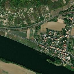 Křešice map(satellite map)