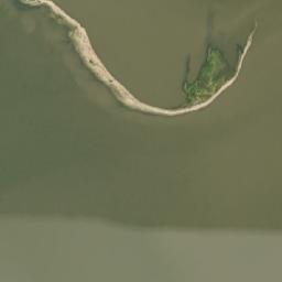 Satellite view of Lake Winnipeg Stevens Island Sunset Bowl