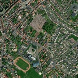 Courrières map(satellite map)