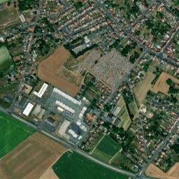 Méricourt map(satellite map)
