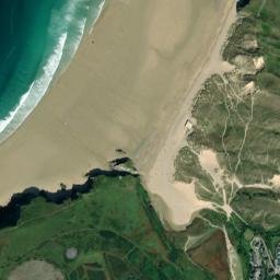 Map Of Holywell Bay Cornwall Holywell Bay Map | Cornwall Beaches